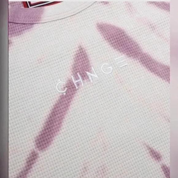 CHNGE TIGER STRIPE TIE DYE
LOGO RIBBED TANK (MAUVE/CHALK) NEW WITH TAG - Picture 5 of 6